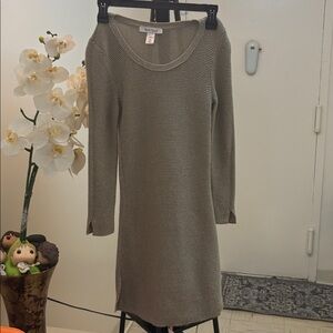 White Black House Market Taupe Long Sleeve Dress Size XXS BNWT
